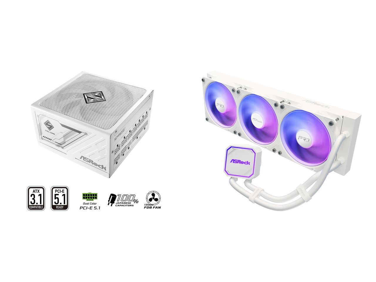 ASRock SL-1000GW Gold Alimenta - 1000W White Modular Power Supply recensione e prezzo